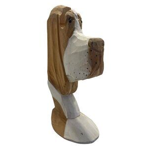 Wooden Dog Eyeglasses Holder by Peepers